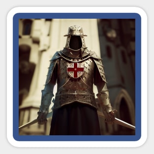 Knights Templar in The Holy Land Sticker